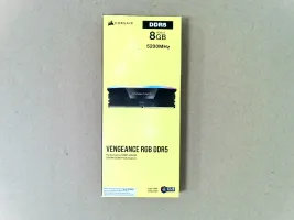 Photo de Barrette mémoire 8Go DIMM DDR5 Corsair Vengeance RGB 5200MHz (Noir) - SN ADHRT5500280GF - ID 223424