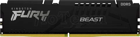 Photo de Barrette mémoire 8Go DIMM DDR5 Kingston Fury Beast  4800MHz (Noir)