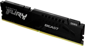 Photo de Barrette mémoire 8Go DIMM DDR5 Kingston Fury Beast 5600MHz (Noir)