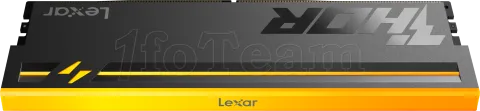 Photo de Barrette mémoire 8Go DIMM DDR5 Lexar Thor 2nd Gen RGB  6000MHz CL38 (Noir)