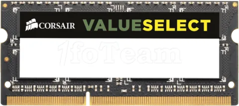 Photo de Barrette mémoire 8Go SODIMM DDR3  Corsair Value Select PC3-12800 (1600MHz) (Noir)