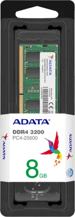 Photo de Barrette mémoire 8Go SODIMM DDR4 Adata Premier 3200Mhz (Vert)