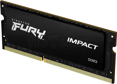 Photo de Barrette mémoire 8Go SODIMM DDR4 Kingston Fury Impact  2666Mhz (Noir)