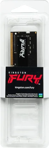 Photo de Barrette mémoire 8Go SODIMM DDR4 Kingston Fury Impact  2666Mhz (Noir)