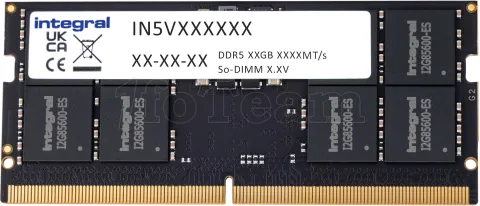 Photo de Barrette mémoire 8Go SODIMM DDR5 Integral 4800Mhz (Vert)