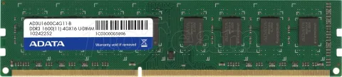 Photo de Barrette mémoire RAM DDR3 4096 Mo (4 Go) Adata PC12800 (1600MHz)