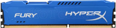 Photo de Barrette mémoire RAM DDR3 4096 Mo (4 Go) Kingston HyperX  Fury BLUE PC12800 (1600MHz)