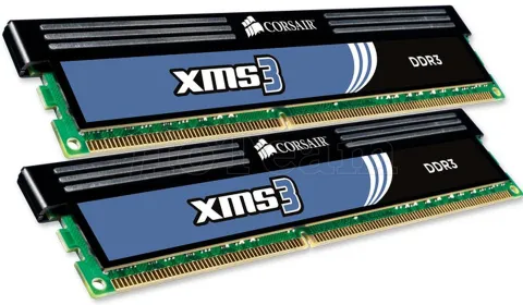 Photo de Barrette mémoire RAM DDR3 8 Go (2x4go) Corsair XMS3 PC10666 (1333MHz)