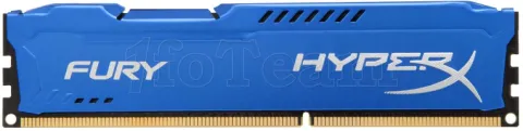 Photo de Barrette mémoire RAM DDR3 8192 Mo (8 Go) Kingston HyperX Fury BLUE PC12800 (1600MHz)