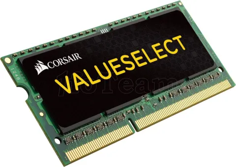 Photo de Barrette mémoire RAM SODIMM DDR3 4Go Corsair Value Select PC12800 (1600MHz)