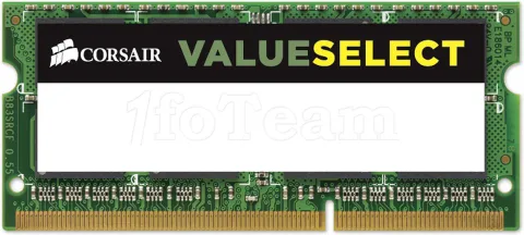 Photo de Barrette mémoire RAM SODIMM DDR3L 8Go Corsair Value Select PC12800 (1600MHz)