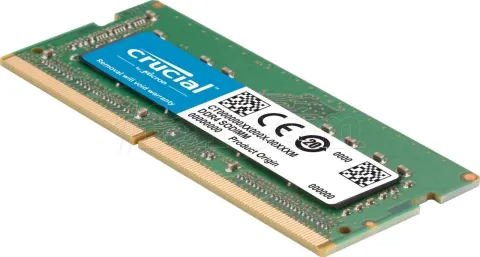 Photo de Barrette mémoire SODIMM 8Go DDR4 Crucial  2666Mhz (Vert)