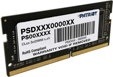 Photo de Barrette mémoire SODIMM DDR4 16Go Patriot Signature Line  2666Mhz (Noir)