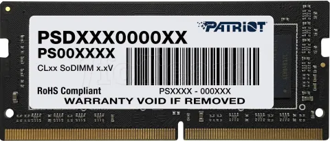 Photo de Barrette mémoire SODIMM DDR4 16Go Patriot Signature Line  3200Mhz (Noir)