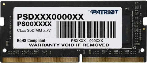 Photo de Barrette mémoire SODIMM DDR4 16Go Patriot Signature Line  3200Mhz (Noir)