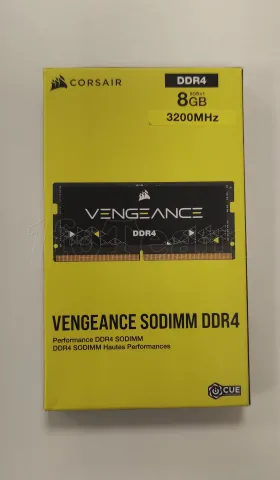 Photo de Barrette mémoire SODIMM DDR4 8Go Corsair Vengeance  3200Mhz (Noir) - SN A53DT3490039HG - ID 204631