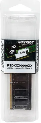 Photo de Barrette mémoire SODIMM DDR4 8Go Patriot Signature Line 3200Mhz (Noir)
