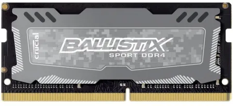 Photo de Barrette mémoire SODIMM DDR4 Ballistix Ballistix Sport LT  2400Mhz 4Go (Gris)
