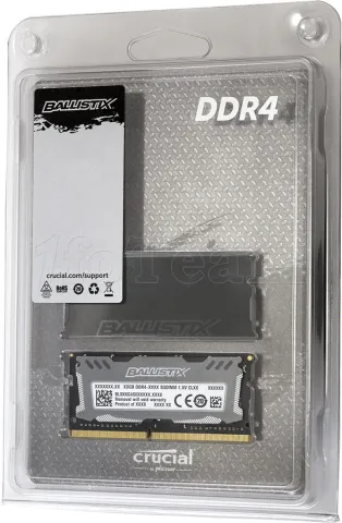 Photo de Barrette mémoire SODIMM DDR4 Ballistix Sport LT  2667Mhz 4Go (Gris)