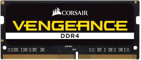 Photo de Barrette mémoire SODIMM DDR4 Corsair Vengeance  2400Mhz 16Go (Noir)