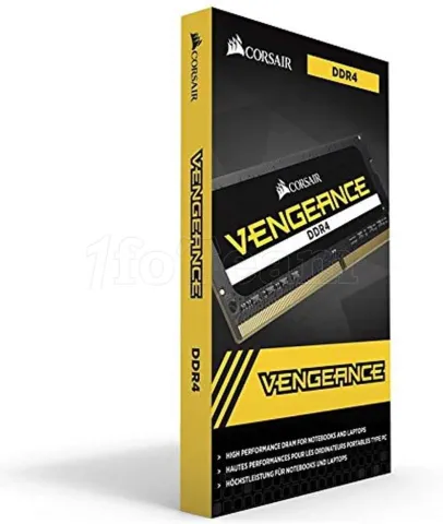 Photo de Barrette mémoire SODIMM DDR4 Corsair Vengeance  2400Mhz 16Go (Noir)