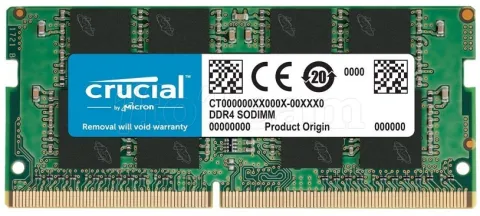 Photo de Barrette mémoire SODIMM DDR4 Crucial  2400Mhz 4Go (Vert)