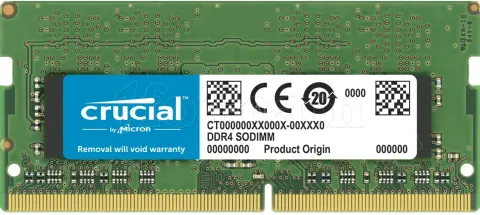 Photo de Barrette mémoire SODIMM DDR4 Crucial  2400Mhz 8Go (Vert)