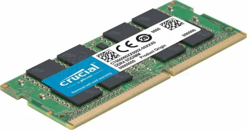 Photo de Barrette mémoire SODIMM DDR4 Crucial  2667Mhz 16Go (Vert)