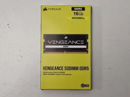 Photo de Barrette mémoire SODIMM DDR5 16Go Corsair Vengeance  4800MHz (Noir) - SN 234911996135577 - ID 201755