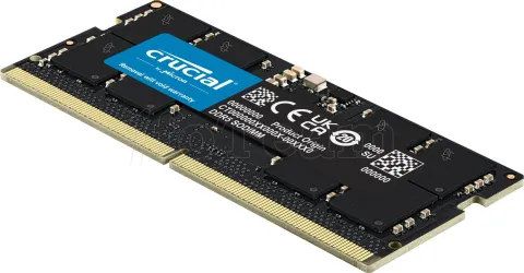 Photo de Barrette mémoire SODIMM DDR5 16Go Crucial 5600Mhz CL44 (Noir)