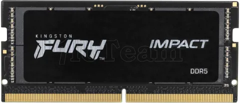 Photo de Barrette mémoire SODIMM DDR5 16Go Kingston Fury Impact  4800Mhz (Noir)