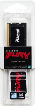 Photo de Barrette mémoire SODIMM DDR5 16Go Kingston Fury Impact 4800Mhz (Noir)