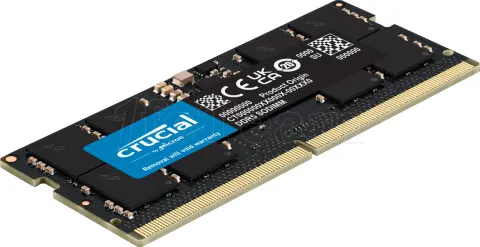 Photo de Barrette mémoire SODIMM DDR5 32Go Crucial  4800Mhz (Noir)