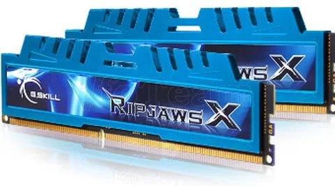 Photo de Barrettes mémoire RAM DDR3 16Go (Kit 2x8Go) G.Skill RipJaws X Series PC19200 (2400Mhz) (Bleu)