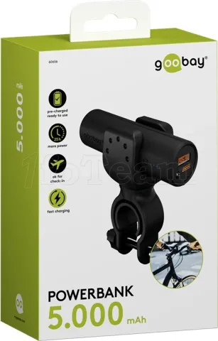 Photo de Batterie externe Goobay Outdoor Bike avec support - 5000mAh (Noir)