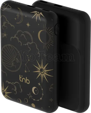 Photo de Batterie externe magnétique sans fil T'nB Astro - 5000mAh (Noir)