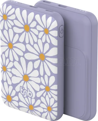 Photo de Batterie externe magnétique sans fil T'nB Flower - 5000mAh (Noir)