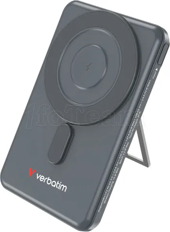 Photo de Batterie externe magnétique Verbatim Charge'n'Go + 2x USB-C - 5000mAh (Gris)