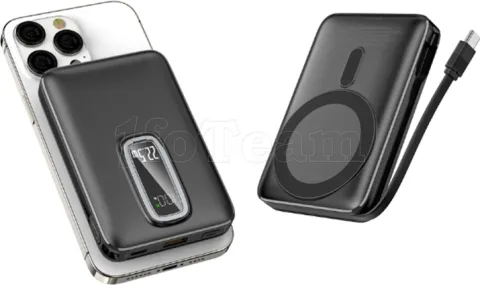 Photo de Batterie externe sans fil magnétique Vention - 10000mAh (Noir)