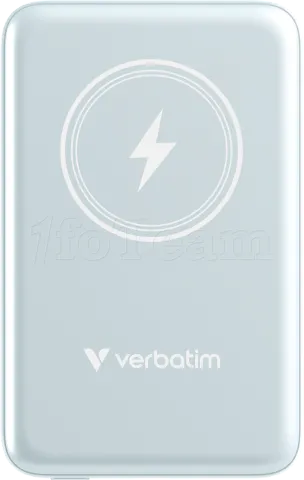 Photo de Batterie externe sans fil magnétique Verbatim Charge'N'Go - 10000 mAh (Bleu)