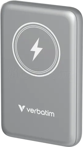Photo de Batterie externe sans fil magnétique Verbatim Charge'N'Go - 10000 mAh (Gris)