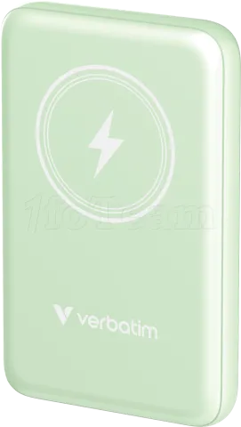 Photo de Batterie externe sans fil magnétique Verbatim Charge'N'Go - 10000 mAh (Vert)