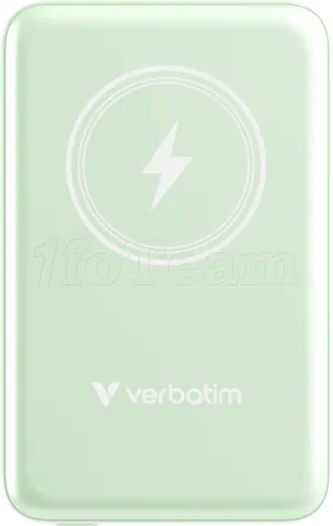 Photo de Batterie externe sans fil magnétique Verbatim Charge'N'Go - 10000 mAh (Vert)
