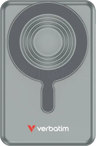 Photo de Batterie externe sans fil magnétique Verbatim Charge'n'Go 2C - 10000mAh (Gris)