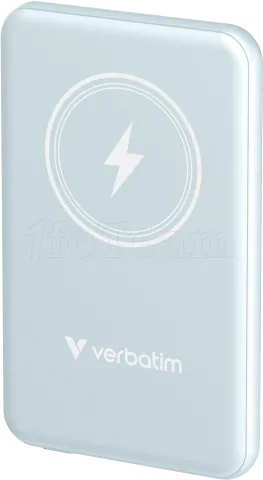 Photo de Batterie externe sans fil magnétique Verbatim Charge'n'Go - 5000mAh (Bleu)