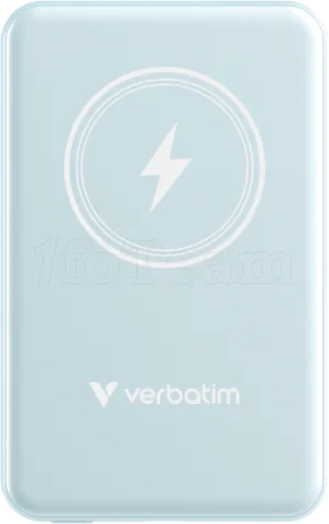Photo de Batterie externe sans fil magnétique Verbatim Charge'n'Go - 5000mAh (Bleu)