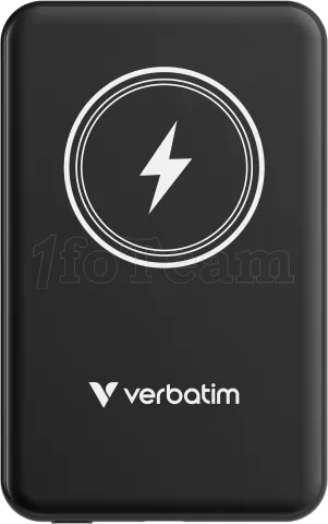 Photo de Batterie externe sans fil magnétique Verbatim Charge'n'Go - 5000mAh (Noir)