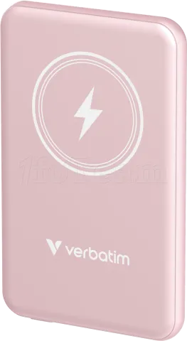 Photo de Batterie externe sans fil magnétique Verbatim Charge'n'Go - 5000mAh (Rose)