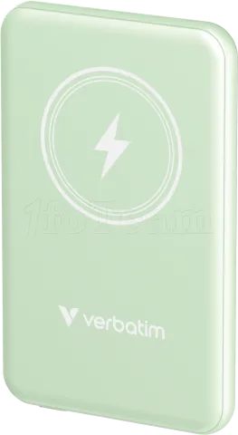 Photo de Batterie externe sans fil magnétique Verbatim Charge'n'Go - 5000mAh (Vert)