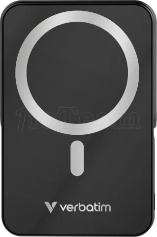 Photo de Batterie externe sans fil magnétique Verbatim Charge'n'Go avec support - 10000mAh (Noir)
